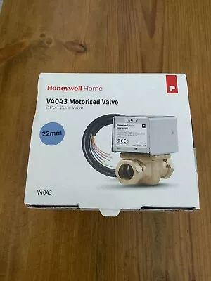 Honeywell Genuine 2 Port Motorised 22mm Zone / Diverter Valve V4043h1056/u • £50