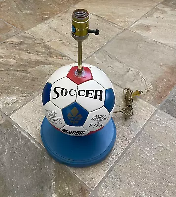 Vintage Classic FIFA Soccer Ball Table Desk Lamp Light • $43.26