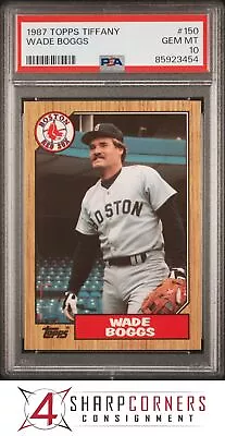 1987 Topps Tiffany #150 Wade Boggs Red Sox Hof Psa 10 B3884915-454 • $43.99