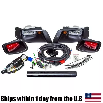 Deluxe LED Light Kit For 1996-2013 EZGO TXT Golf Cart Deluxe Street Legal • $168