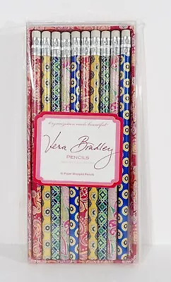 Vera Bradley Set Of 10 Paper Wrapped Pencils SEALED • $12.99