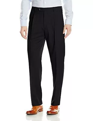 Hart Schaffner Marx Mens New $125 UNHEMMED Suit Dress Pants 45 Long 45L Black • $68.99