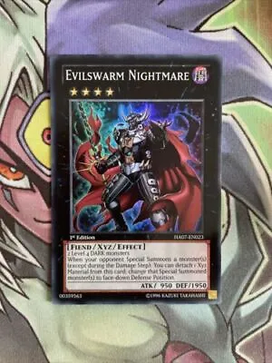 HA07-EN023 Evilswarm Nightmare Super Rare 1st Edition NM Yugioh Card • $5.60