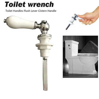 Toilet Flush Handle Bathroom Traditional Ceramic Cistern Lever Replacement UK • £8.18