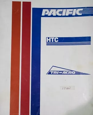 Pacific Tri Acro 17 Ton Press Brake Operations And Parts Manual • $40