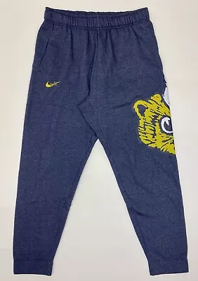 Nike University Of Michigan Fleece Sweatpants Blue DJ7048-419 Unisex Size Large • $64.99