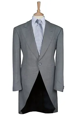 Grey Wedding Tailcoat Jacket Royal Ascot Morning Wear Clearance Formal Dove Mens • $49.67