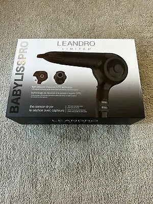 BaByliss PRO Leandro Limited The Sensor Dryer 1875 Watt NIB Hair Blow Black NIB • $70