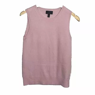J Crew Women’s Pink Sleeveless Cashmere Top Size S • $17.95