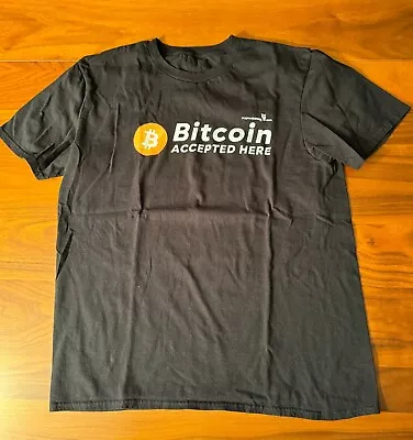 Vintage Bitcoin Btc Crypto T-shirt Pre-owned Size Large Upc0003 • $0.99