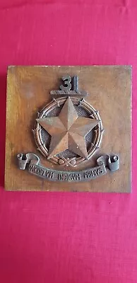 31 Squadron RAF - Vintage Hand Carved Wooden Wall Plaque • £27.50