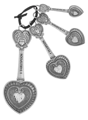 GANZ Measuring Spoons Hearts (4 Pc. Set) NEW In Box (ER48885) • $17.98