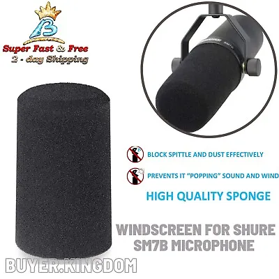 Windscreen Pop Filter Microphones Sponge Foam Windhield Cover For SM7 SM7A SM7B • $25.17