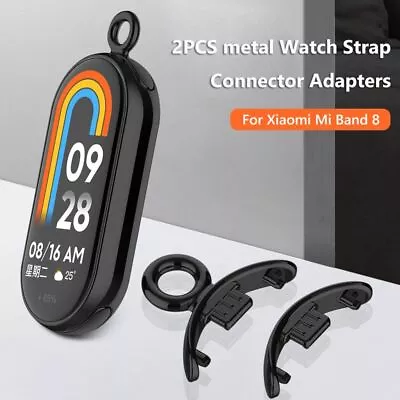 1 Pair Metal Watch Strap Connector For Xiaomi Mi Band 8 Watch Band • £3.16