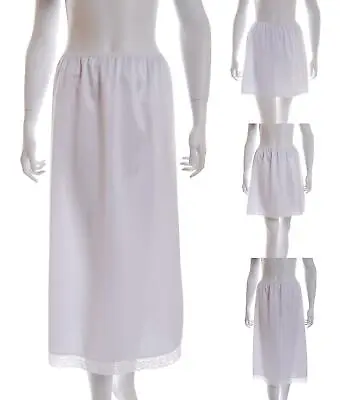 £11.99 • Buy Waist Half Slip Underskirt Polyester Petticoat Skirt Length 16  18  24  28  32 