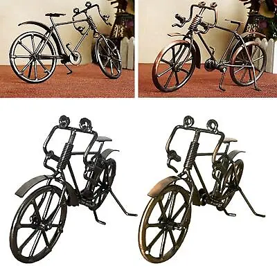 Metal Bike Model Ornament Craft Home Decoration Figurine Miniature • £10.92