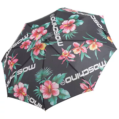 Moschino Umbrella Women Hibiscus 8923OPENCLOSEA Black • $106