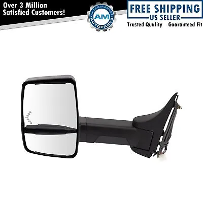 Tow Mirror Power Heated LED Signal Smooth Black Driver Side LH For GM Van • $246.47