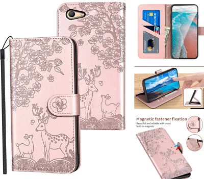 $6.95 • Buy Oppo A59 F1s Embossed Pu Leather Wallet Case Deer