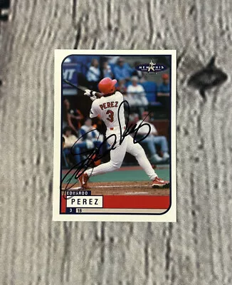 1999 Memphis Redbirds Team Issue #22 Eduardo Perez Signed Auto Baseball Card • $9.99