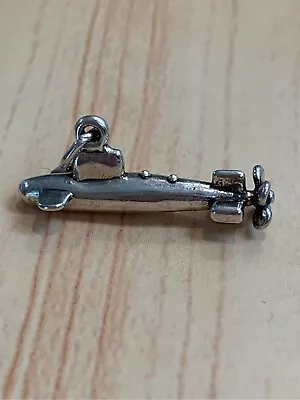 .925 Submarine Sterling Silver Jewelry Charm  • $32