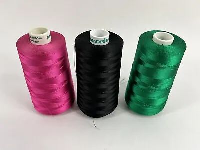 Lot Of 3 Madeira Embroidery Thread Machine Spools Viskose No. 30- 5000m • $25.99