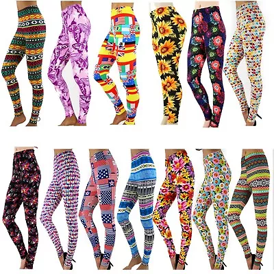 New Fashion Womens Colorful Pattern Print Leggings Ti Pants 13 Styles • $9.99