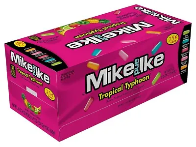 24x Mike & Ike Tropical Typhoon Minis Chewy Assorted Fruit Flavored Candy 22g • $20.83