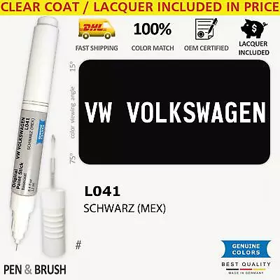 L041 Touch Up Paint For VW Volkswagen Black # 9000 A1 LO41 SCHWARZ (MEX) Pen Sti • $14.99