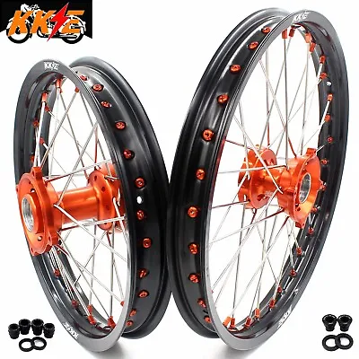 KKE 19/16 Kid's Motorcycle Wheels Rims For KTM 85 SX 2003-2020 Orange Nuts • $499