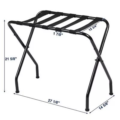 680*400*560MM Portable Metal Luggage Rack Black • $26.96