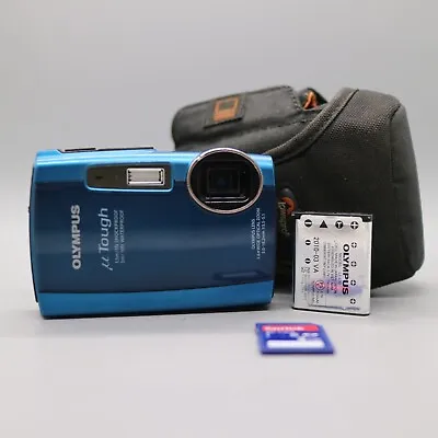 £59.99 • Buy Olympus Underwater Digital Camera Mju Tough 3000 12.0MP Blue Tested