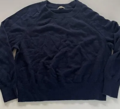 J. Crew Women's Size S Small Dark Blue 100% Cashmere Long Sleeve • $24.99