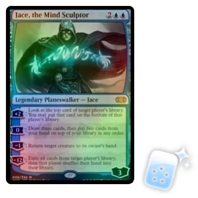 FOIL JACE THE MIND SCULPTOR Double Masters Planeswalker Magic MTG MINT CARD • $34.99