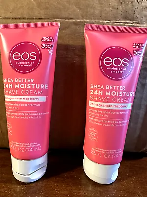 2 EOS Shave Cream & Moisturizer Pomegranate Raspberry 2.5 Oz. Trial Size • $6.17
