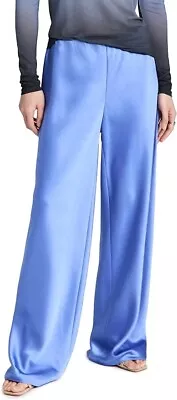 Vince Womens Pants L Large Aria Satin High Waist Bias Pull On Trouser $325 • $116.99