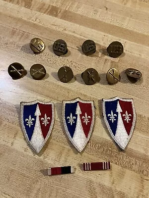 Lot Of (15) Military Memorabilia Including Patches & Ribbons • $115