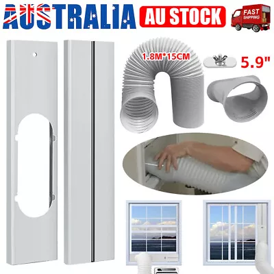 Air Conditioner Spare Parts Gob+Window Slide Kit Plate +Hose 15cm 1.8M Portable • $38.95