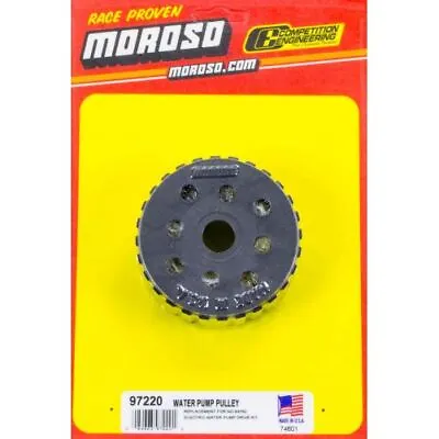 Moroso 97220 Water Pump Pulley Gilmer 2 In Wide 28 Tooth Plastic Black NEW • $46.32
