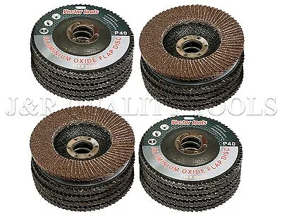 Lot Of 20  4 1/2  X 7/8  Flap 120 Grit Wheel Sanding Disc Aluminum Oxide • $22.95