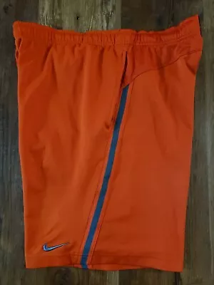 Nike Orange Athletic Basketball Shorts Mens M  • $20.44