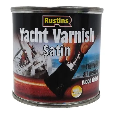 Rustins Yacht Varnish The Finest All Weather Wood Finish Satin 250ml • £9.99