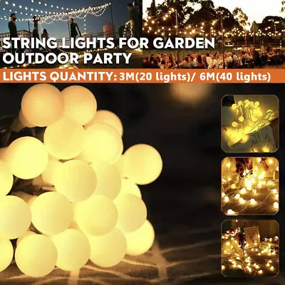 USB Bulb Ball Fairy String Strips Lights Home Garden Lamp Halloween Xmas Party • $7.65