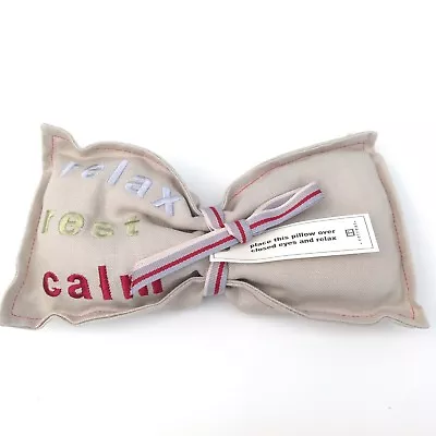 Natural Linen & Lavender Yoga Eye Pillow Sleep Aid Embroidered Relax Rest Calm  • £9.97