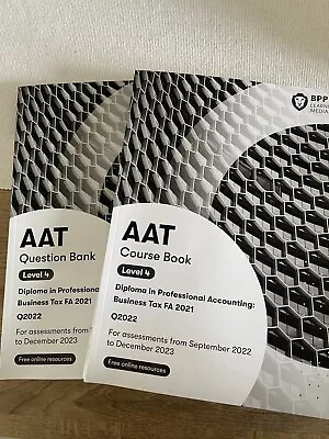 BPP AAT Level 4 Business Tax Q2022 - Course Book & Question Bank • £25