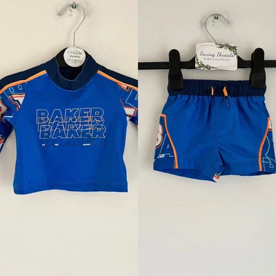 £7.50 • Buy Ted Baker Baby Boys Swimwear 0-3 Months, Blue, Top And Shorts, VGC 🍃charity 🍃