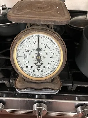 Antique Pelouze Family Scale Deluxe Works Has Light Surface Rust • $35