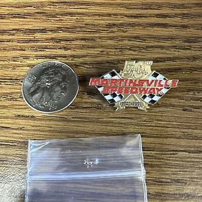 NASCAR Cup Lapel Pin Martinsville Speedway Race Track 50th Anniversary 1947-1997 • $9.99