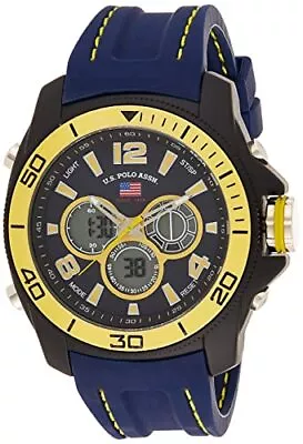 U.S. Polo Assn. Sport Men's US9322 Sport Watch With Navy Silicone Band • $32.84