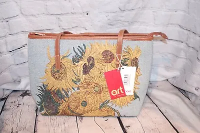 Crossbody Shoulder Bag Handbag Purse Van Gogh Designs Signare Tapestry Sunflower • $31.99